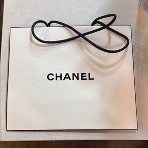 Authentic Chanel Classic White Paper Bag